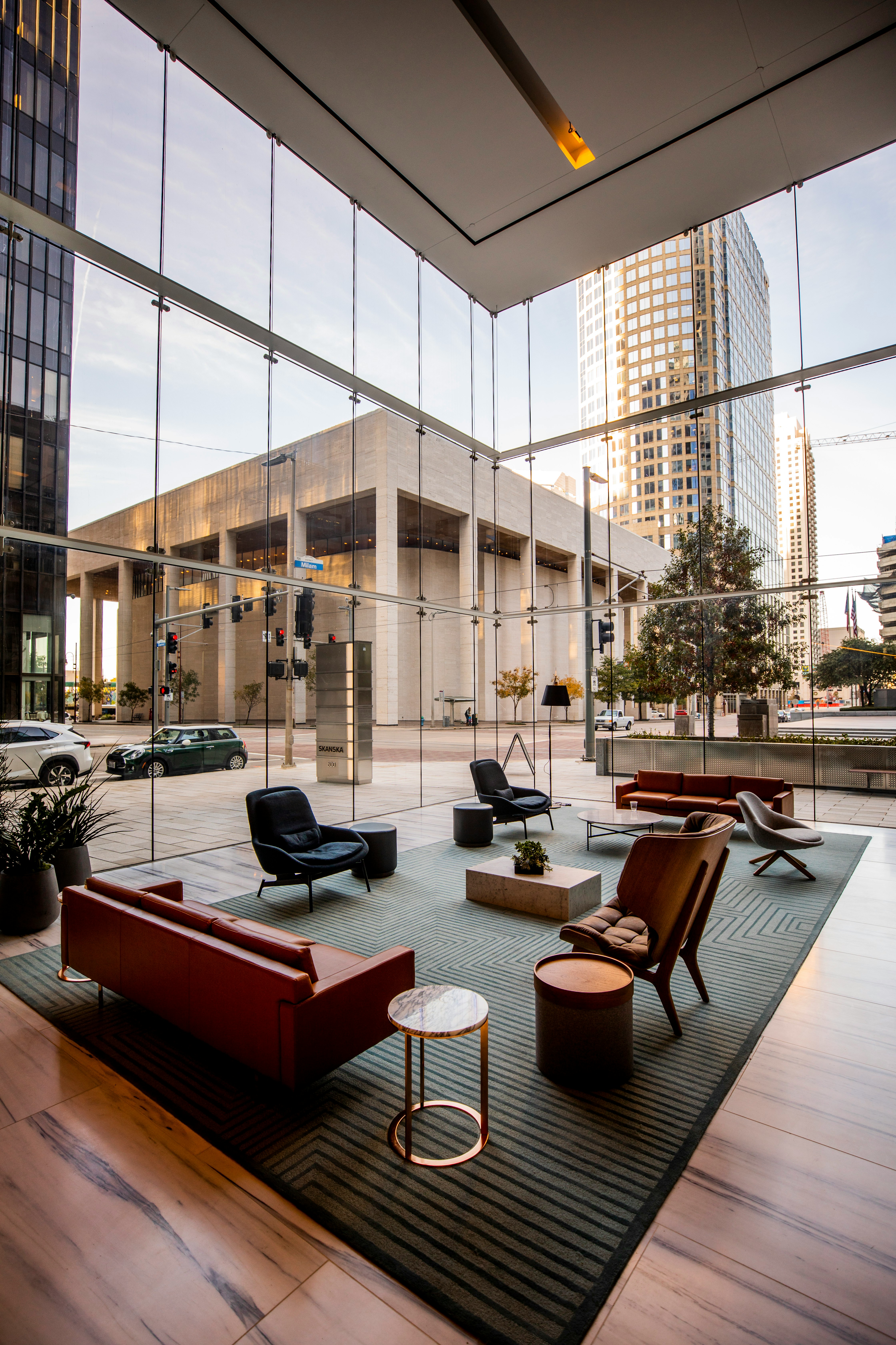 Breakout area with custom millwork